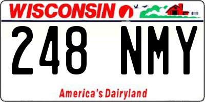 WI license plate 248NMY