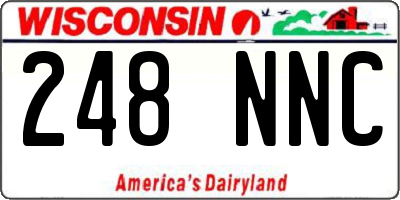 WI license plate 248NNC