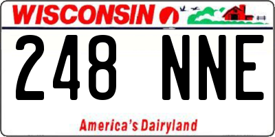 WI license plate 248NNE