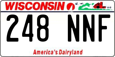 WI license plate 248NNF