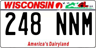 WI license plate 248NNM