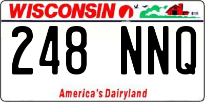 WI license plate 248NNQ