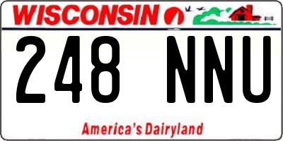 WI license plate 248NNU