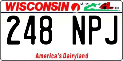 WI license plate 248NPJ