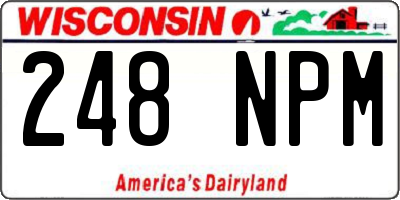 WI license plate 248NPM