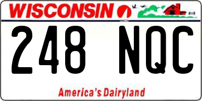 WI license plate 248NQC