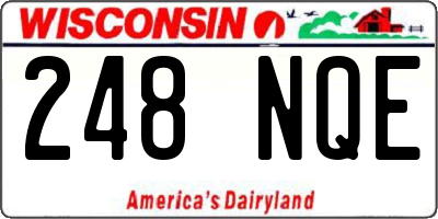 WI license plate 248NQE