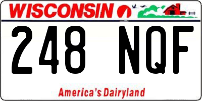WI license plate 248NQF
