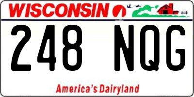 WI license plate 248NQG