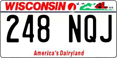 WI license plate 248NQJ
