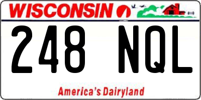 WI license plate 248NQL
