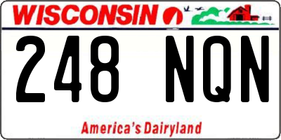 WI license plate 248NQN