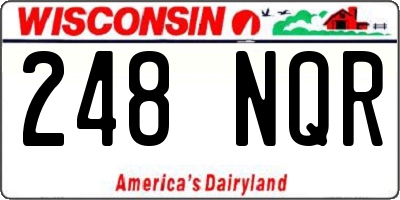 WI license plate 248NQR