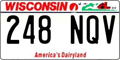 WI license plate 248NQV
