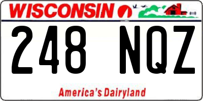 WI license plate 248NQZ