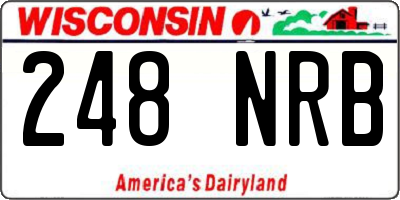 WI license plate 248NRB
