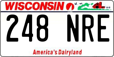 WI license plate 248NRE