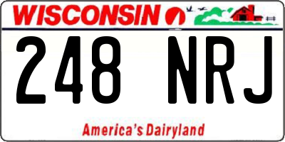WI license plate 248NRJ