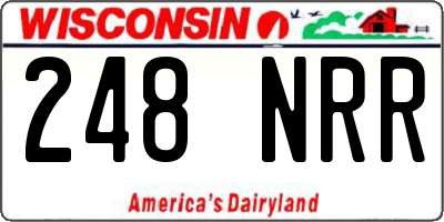 WI license plate 248NRR