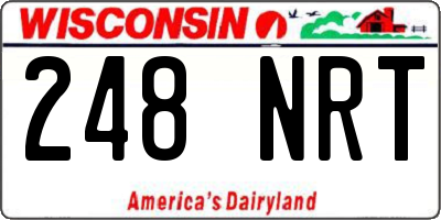 WI license plate 248NRT
