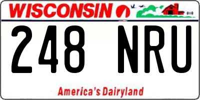 WI license plate 248NRU