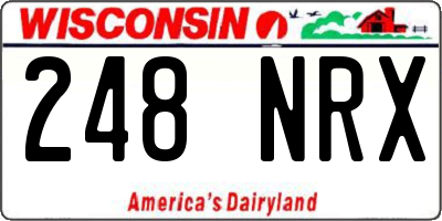 WI license plate 248NRX