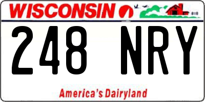 WI license plate 248NRY