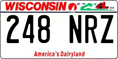 WI license plate 248NRZ
