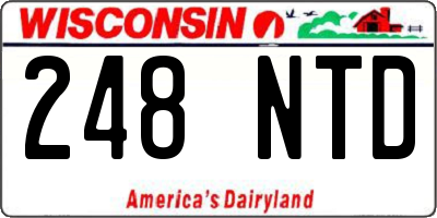 WI license plate 248NTD