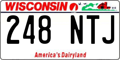 WI license plate 248NTJ