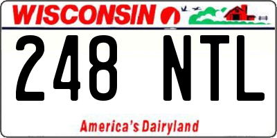 WI license plate 248NTL