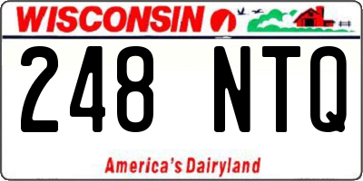 WI license plate 248NTQ