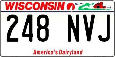 WI license plate 248NVJ