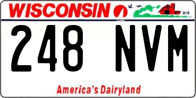 WI license plate 248NVM
