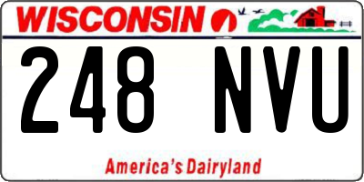 WI license plate 248NVU