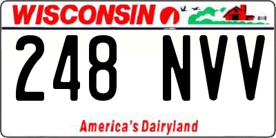 WI license plate 248NVV