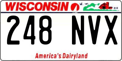 WI license plate 248NVX