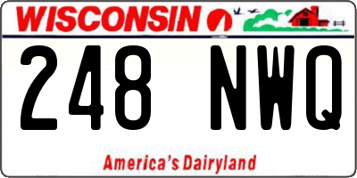WI license plate 248NWQ