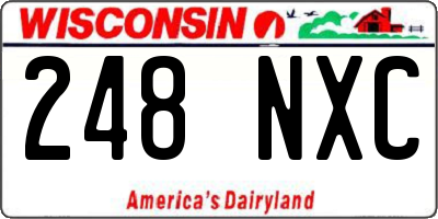 WI license plate 248NXC