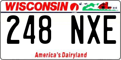 WI license plate 248NXE