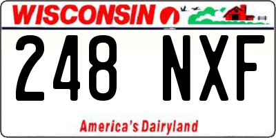 WI license plate 248NXF