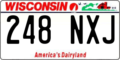 WI license plate 248NXJ