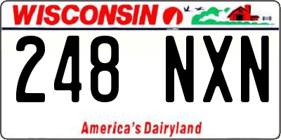 WI license plate 248NXN