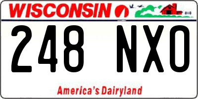 WI license plate 248NXO