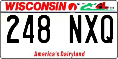 WI license plate 248NXQ