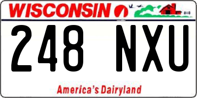 WI license plate 248NXU