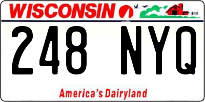 WI license plate 248NYQ