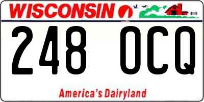 WI license plate 248OCQ