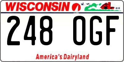 WI license plate 248OGF