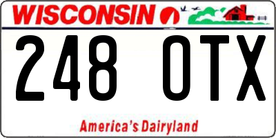 WI license plate 248OTX